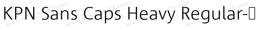 KPN Sans Caps Heavy Regular字体转换